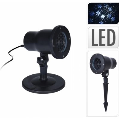 Koopman Rotační LED projektor sněhových vloček Snow Storm IP44 – Hledejceny.cz