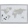 Tabule Zeller Magnetická nástěnka mapa světa 60 x 40 cm