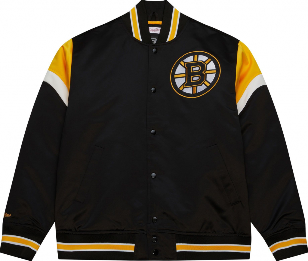 Mitchell & Ness Boston Bruins NHL Heavyweight Satin Jacket