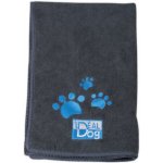 Chadog Ručník pro psy z mikrovlákna šedý 60 x 100 cm – Zboží Mobilmania