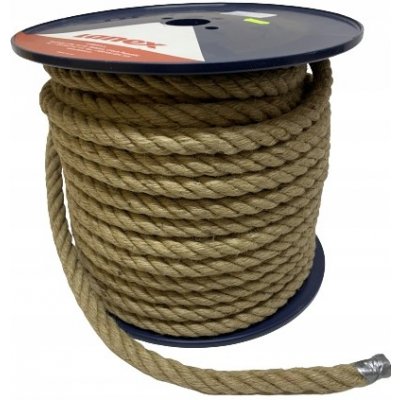 lano přírodní 16mm stáčené s PP (50m) – Zboží Dáma