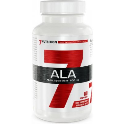 7 Nutrition Alpha Lipoic Acid Kyselina Alfa Lipoová 600 mg 60 rostlinných kapslí – Hledejceny.cz