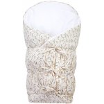 Little Angel Zavinovačka šněrovací pevná záda ANGEL Outlast krémová černomodré větvičky – Zboží Dáma