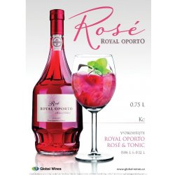 Royal Oporto Pink Rosé 19% 0,7 l (holá láhev)