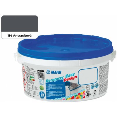 Mapei Kerapoxy Easy Design 114 antracit (1,5kg) – Zboží Mobilmania