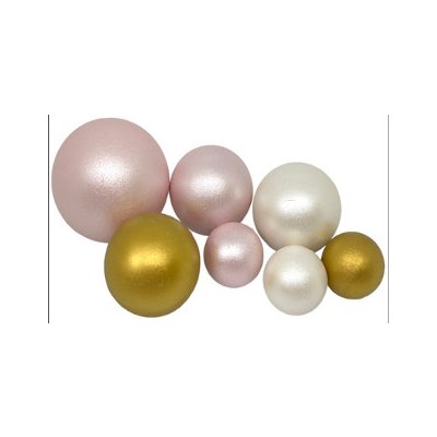 Čokoládové koule 7ks stříbrno zlato růžové - K Decor - I LOVE CAKES – Zbozi.Blesk.cz