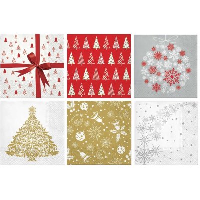 Argus Vánoční ubrousky 3vrstvé MIX 19038102 – Zboží Dáma