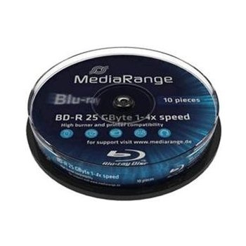 MediaRange BD-R 25GB 4x, cakebox, 10ks (MR495)