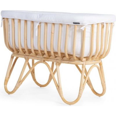 Childhome ratanová 90 x 70 cm s matrací + Potah Jersey Off White – Zboží Dáma