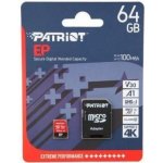 Patriot microSDXC class 10 64 GB PEF64GEP31MCX – Hledejceny.cz