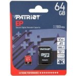 Patriot microSDXC class 10 64 GB PEF64GEP31MCX – Zboží Živě