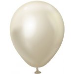 Kalisan Balloons Balonky chromové bílé zlato, Mirror White Gold 13 cm 5" – Zboží Dáma