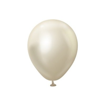 Kalisan Balloons Balonky chromové bílé zlato, Mirror White Gold 13 cm 5" – Zboží Dáma