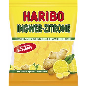 Haribo želatinové bonbony zázvor a citrón 175 g