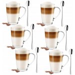 Glasmark Sklenice na latte lžičkami 12 x 300 ml – Sleviste.cz