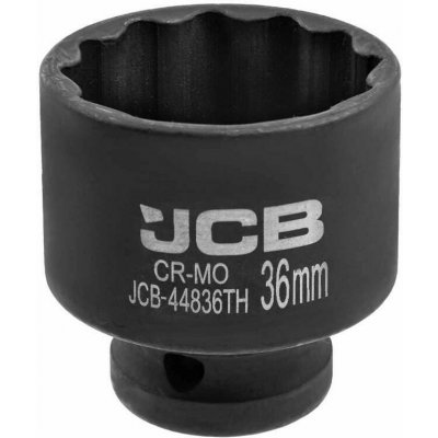 JCB Tenkostěnná nárazová hlavice 1/2" 36mm 12-hran Cr-Mo Nástrojový klíč – Zboží Mobilmania