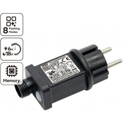 Aigostar B.V. Venkovní napájecí adaptér 9W/31V/8 funkcí IP44 černá B10303S87 – Hledejceny.cz