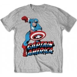 Marvel Comics Unisex Tee Simple Captain America