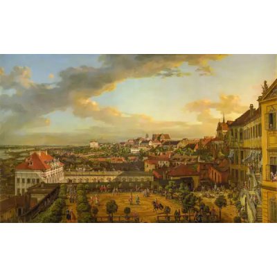 Obrazy - Bellotto, Bernardo: Pohled na Varšavu z terasy královského hradu - reprodukce obrazu – Zboží Mobilmania