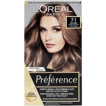 L'Oréal Préferénce 7.1 Island Blond popelavá