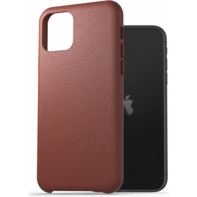 Pouzdro AlzaGuard Genuine Leather Case iPhone 11 hnědé