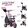 Tříkolka Smart Trike 6402202 SHINE 4v1 TouchSteering šedá růžová s tlmičom a 2 taškami šedo ružová