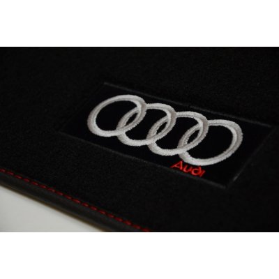 Koberce textilní SiRN Audi A4 logo Audi B8 2007-2016 – Zboží Mobilmania