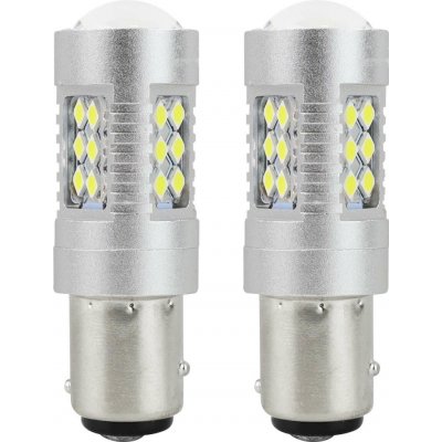 Žárovka 12V/24V (P21/5W) BAY15D LED CANBUS 24 SMD bílá (2ks) AMIO – Hledejceny.cz