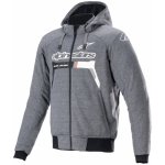 Alpinestars CHROME IGNITION HOODIE 2025 šedo-bílo-černo-červená | Zboží Auto