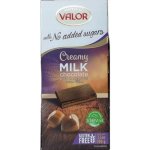 VALOR Čokoláda mléčná s oříškovou náplní 36 % bez přídavku cukru 100 g – Hledejceny.cz