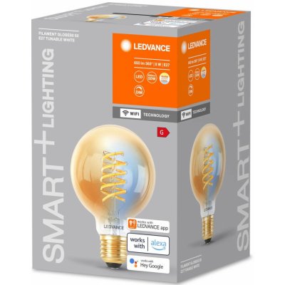 Ledvance SMART+ WiFi E27 8W LED G80 zlatá 822-850 – Hledejceny.cz