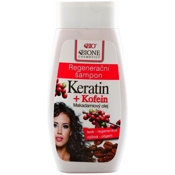 BC Bione Cosmetics Keratin kofein regenerační šampon Macadamia Oil 250 ml