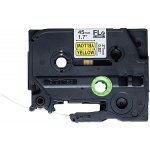 Brother , FLE-6511, černý tisk/žlutý podklad, nelaminovaná, 21mm, 45mm x 10.5mm, 72ks – Zboží Mobilmania