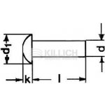 nýt 5x12 Fe-ocel půlkulatá hlava DIN 660 – Zbozi.Blesk.cz