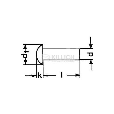 nýt 2x4 Al-hliník půlkulatá hlava DIN 660 – Zboží Mobilmania