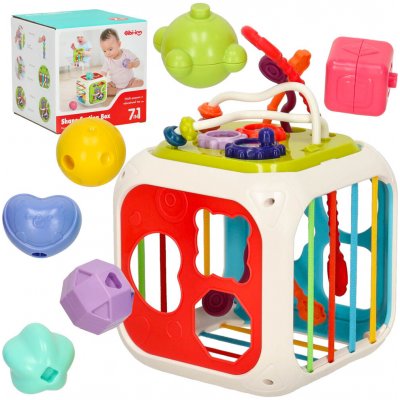 KIK Montessori motorická multifunční kostka 7v1 – Sleviste.cz