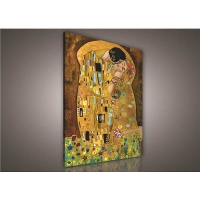 Obraz na plátně A la Gustav Klimt Polibek 144O1, 75 x 100 cm, IMPOL TRADE – Zboží Mobilmania