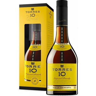 Torres 10 Years Old Gran Reserva 40% 0,7 l (dárkové balení 1 sklenice) – Zboží Dáma