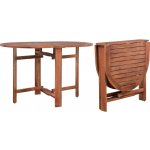 OMAXI 614081 Zahradní stůl 120 x 70 x 74 cm masivní akáciové dřevo – Zboží Mobilmania
