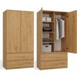 Malwa SS-90 2 DVEŘE 2 ZÁSUVKY DUB artisan – Sleviste.cz