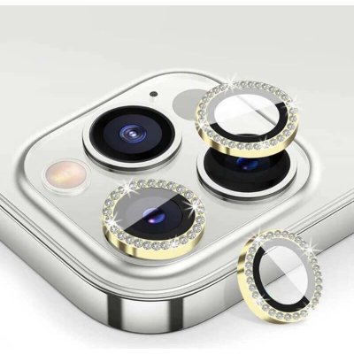 SES Luxusní ochranné sklo na čočku fotoaparátu a kamery pro Apple iPhone 14 13771 zlaté – Zboží Živě