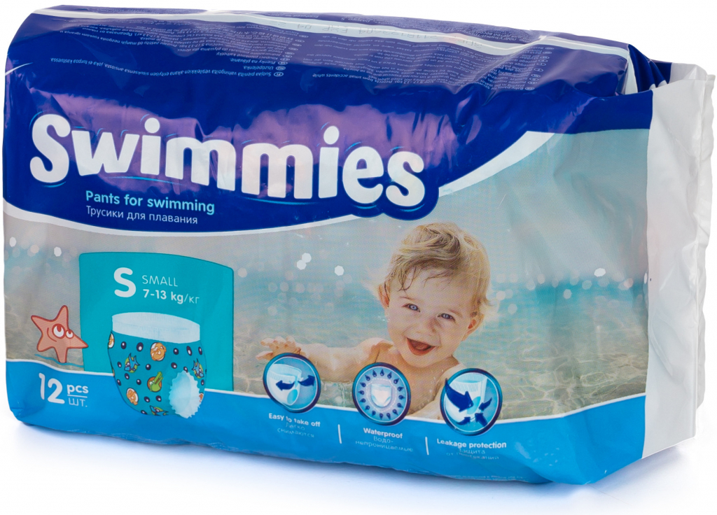 Swimmies S 7-13 kg 12 ks