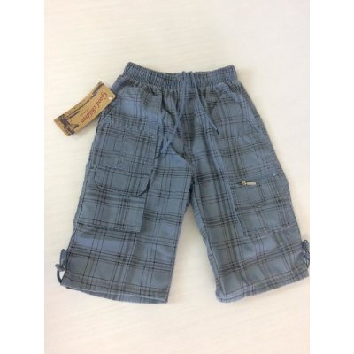 Kostkované chlapecké kratasy delší nohavice – Sleviste.cz