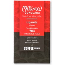 Míšina čokoláda 70% hořká čokoláda Uganda s kávou Kenya Massai Ethiopia Suke Quto 50 g