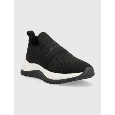 Calvin Klein sneakersy Knit Runner Slip On HW0HW01443 Ck black – Zboží Mobilmania
