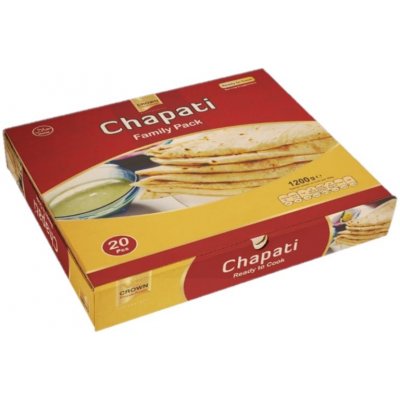 Indické placky Chapati mražené 20ks 1,2 kg – Zboží Dáma