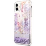 Pouzdro Guess Liquid Glitter Flower iPhone 11 Purple – Zboží Mobilmania