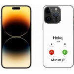 mmCase na iPhone 14 Pro Max 6.7 - hokej volá bílé pozadí – Zboží Mobilmania