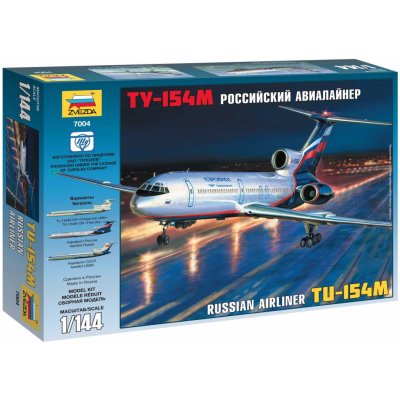 Zvezda Tupolev Tu 154M 1:144 od 418 Kč - Heureka.cz