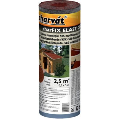 CHARVÁT Charbix Elast Coolna Samolepící asfaltový pás 0,5 x 5 m 3,3 mm červený – Hledejceny.cz